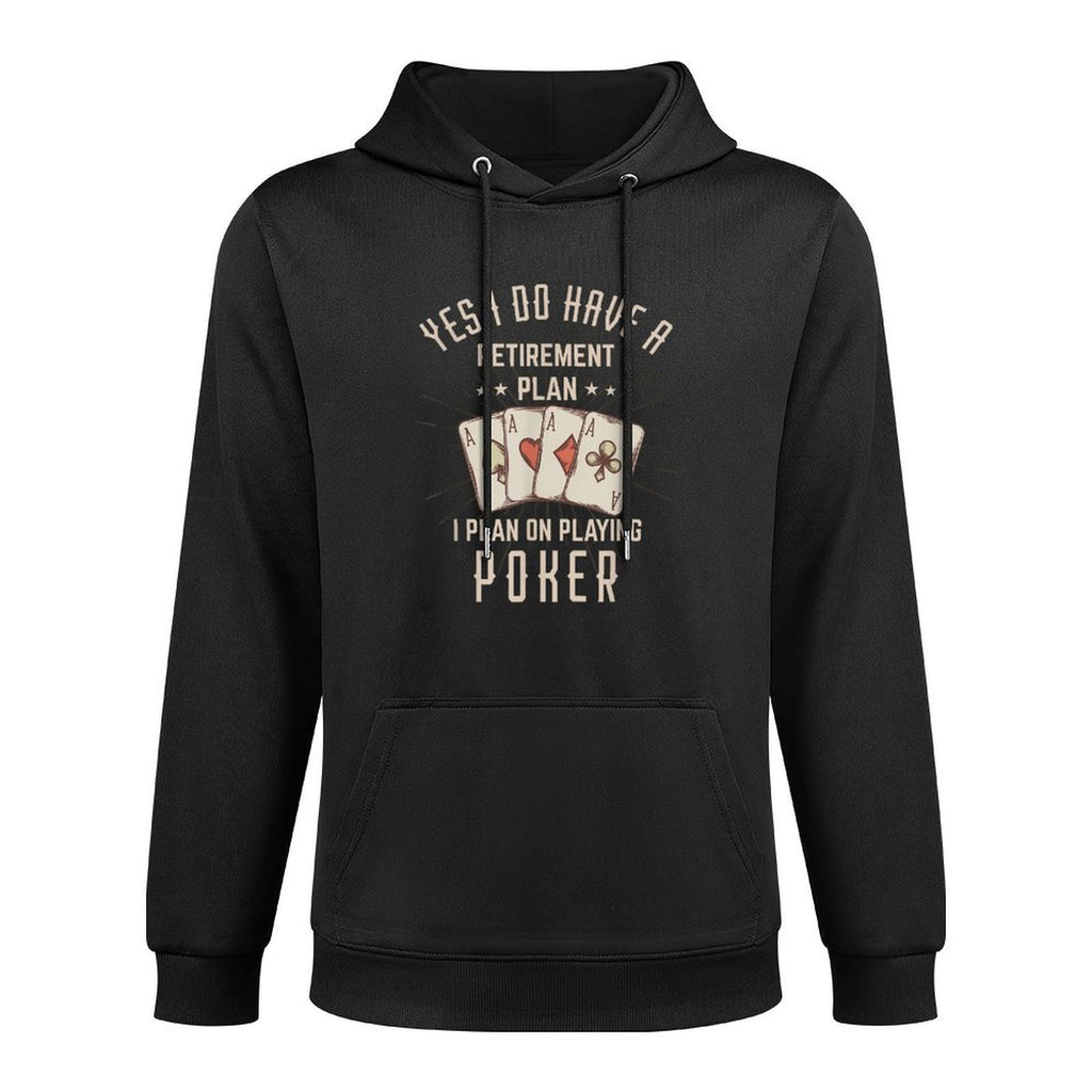 Funny Retirement Poker Gift For Retired Poker Player Adjustable Hood Hoodie