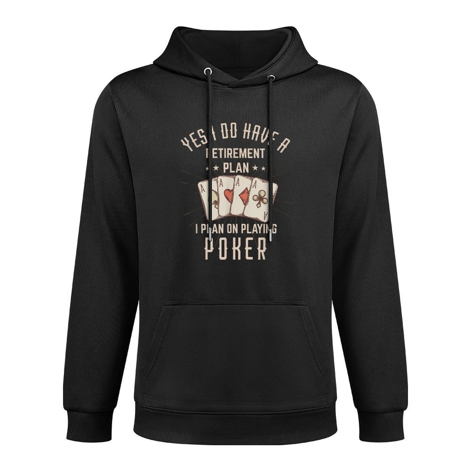 Funny Retirement Poker Gift For Retired Poker Player Adjustable Hood Hoodie