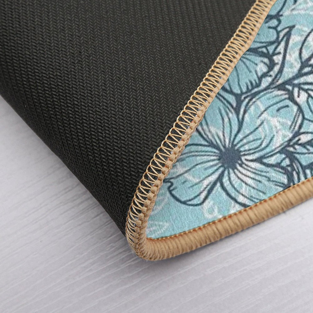 Floral Surface Pattern  Stain-Proof Bath Mat