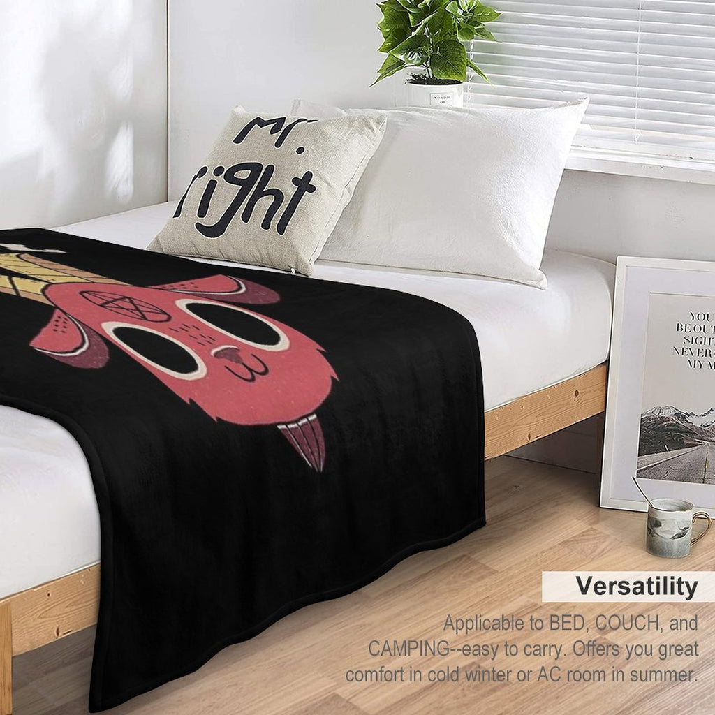 Cute As Hell Plush Throw Blanket