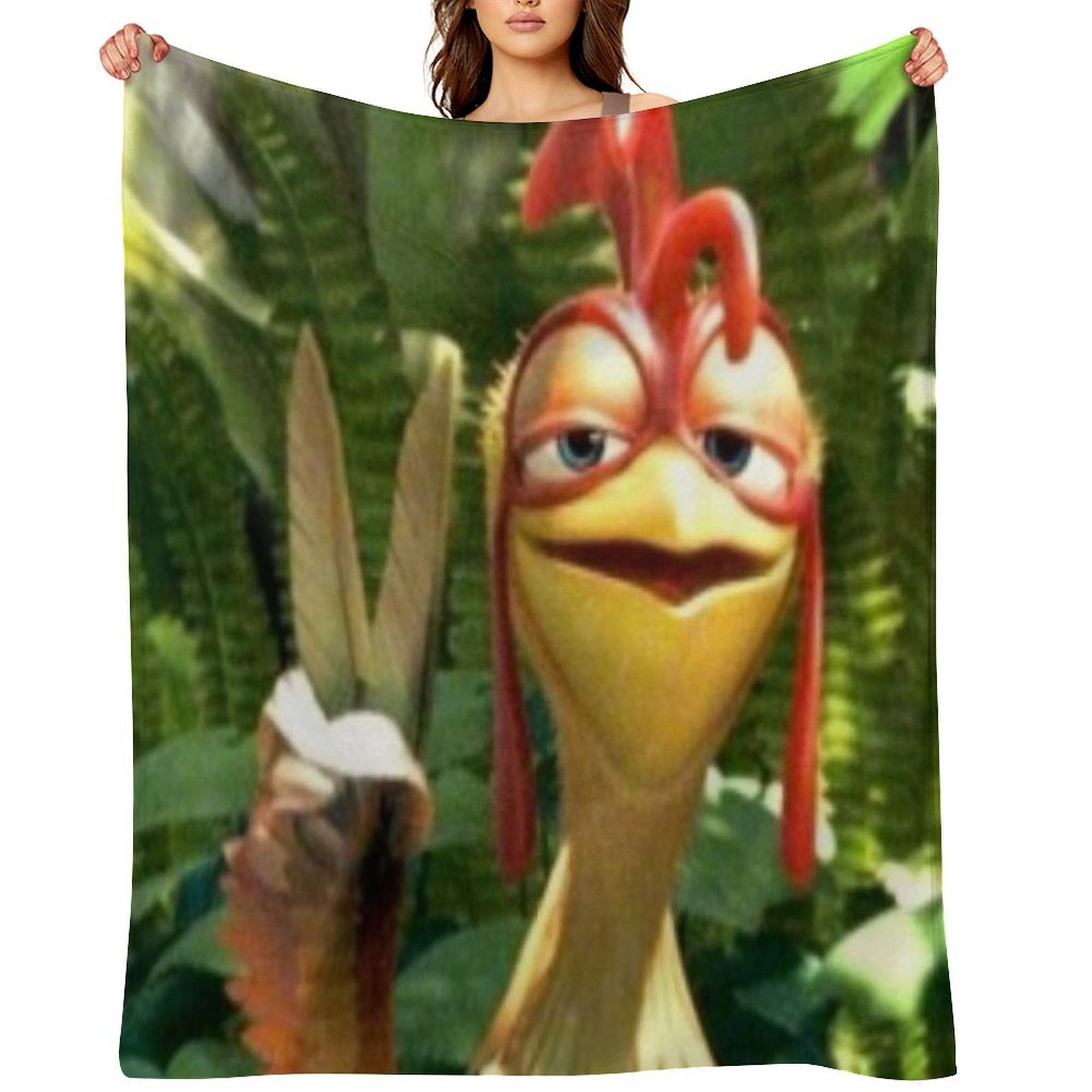 Chicken Joe Plush Throw Blanket
