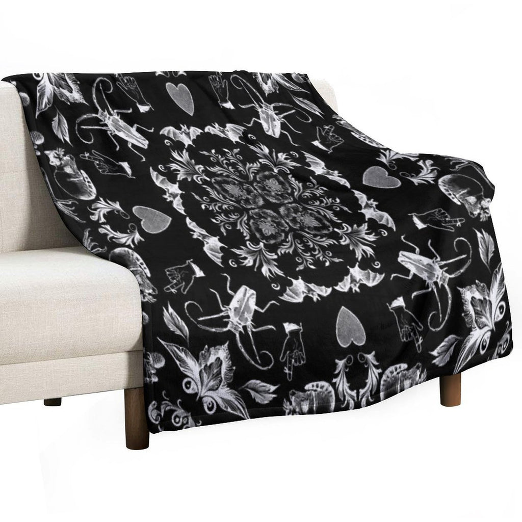 Cute Lil Bandana - Dark Version Plush Throw Blanket