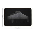 Villa Savoye Lineart by The Architect Le Corbusier  Versatile Bath Mat