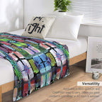 Solar 3   Abstract Sun Pattern Durable Throw Blanket