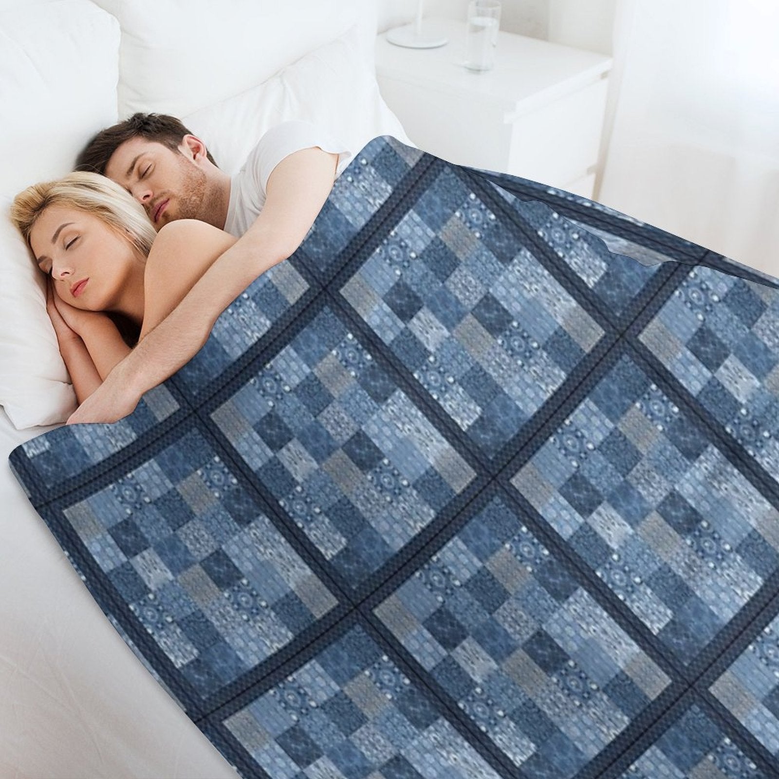 Bohemian Quilt B Premium Throw Blanket