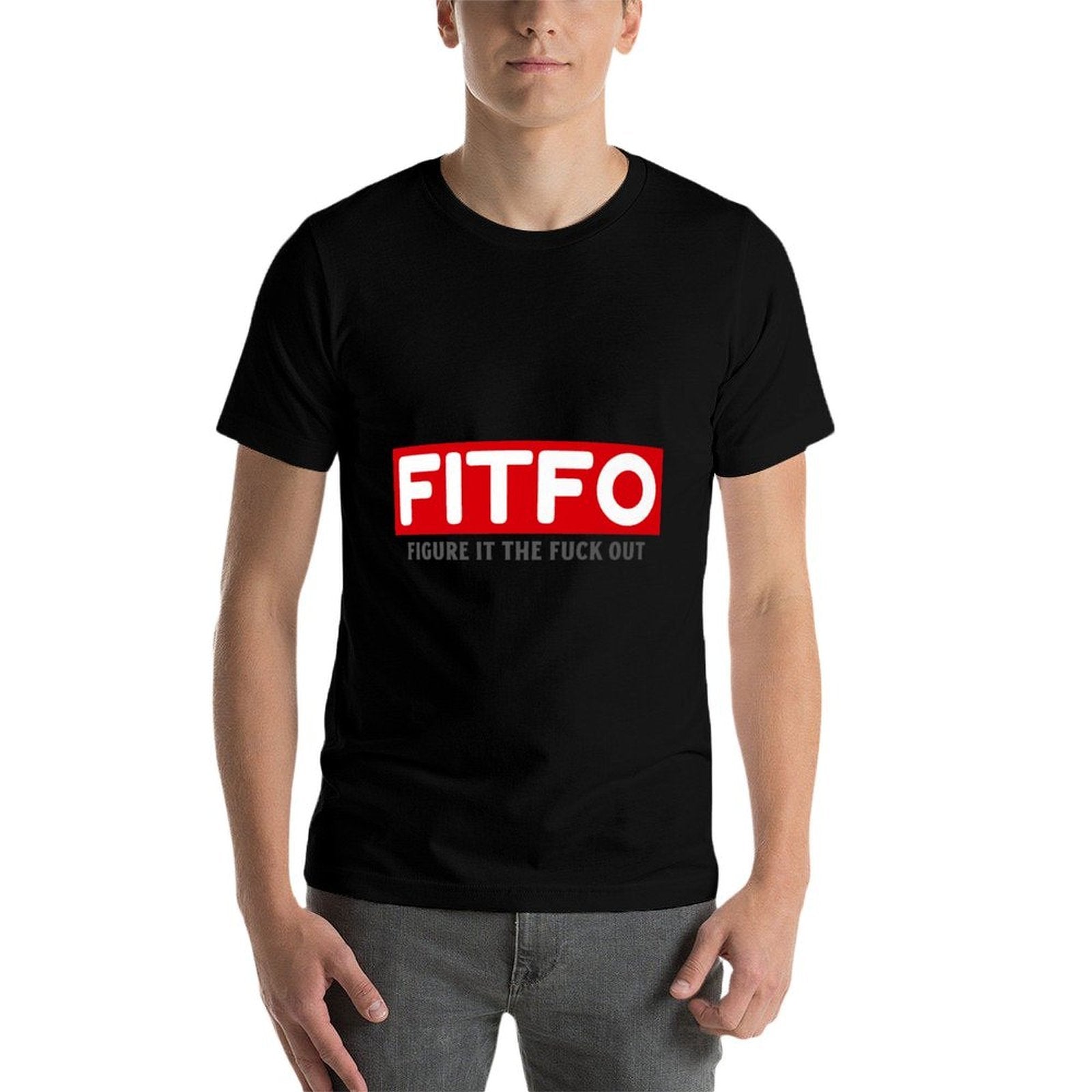 FITFO Premium  Rolled Sleeves T-Shirt