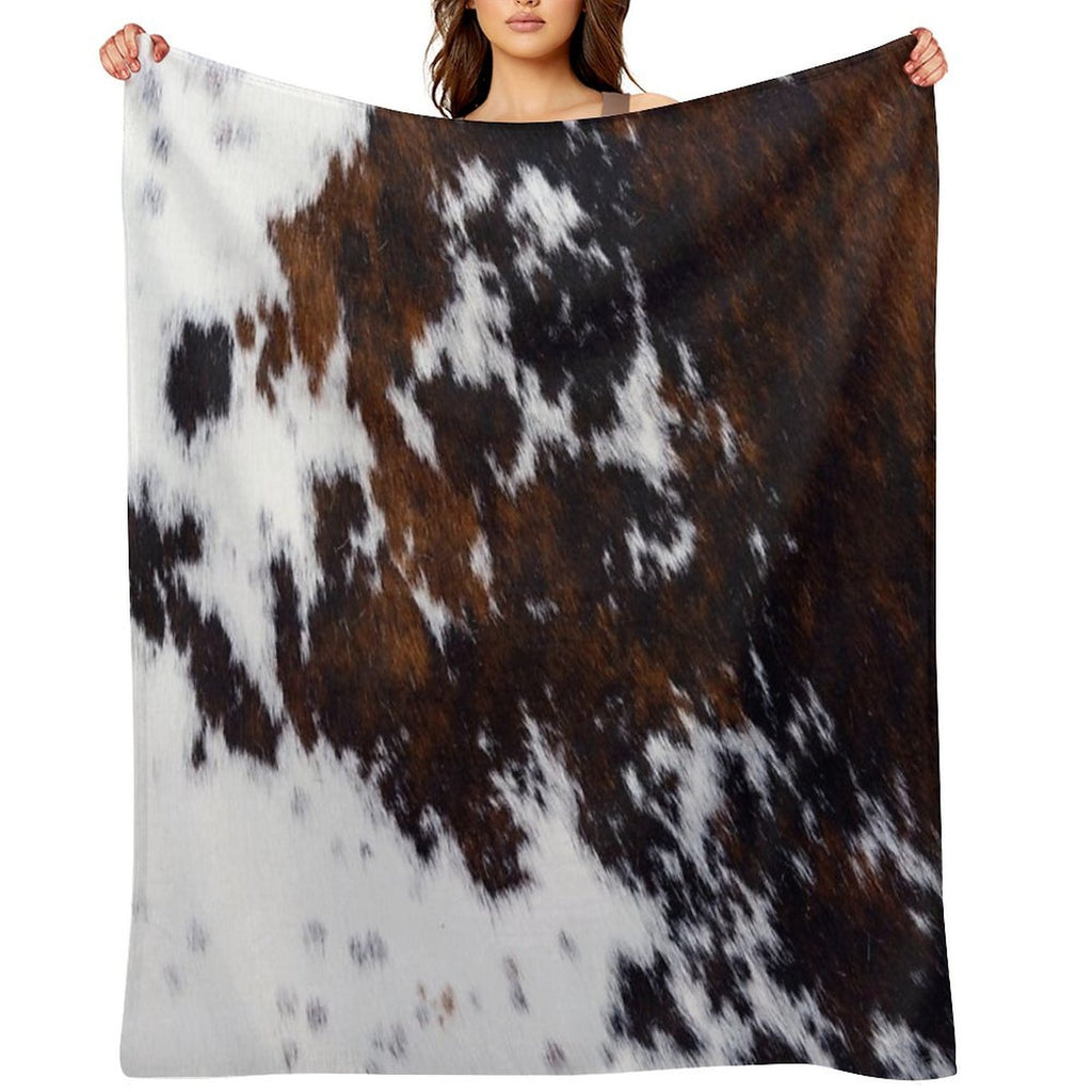 Wanderlust Cow Art Quick-dry Throw Blanket