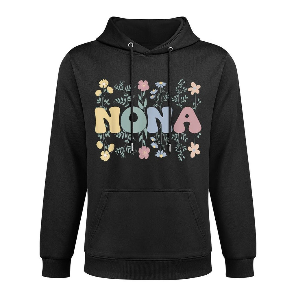 Groovy Nona Grandmother Flowers Nona Grandma Versatile Streetwear Hoodie