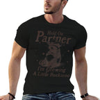 Hold On Partner Im Growing A Little Buckaroo Funny Raccoon  Affordable Price T-Shirt