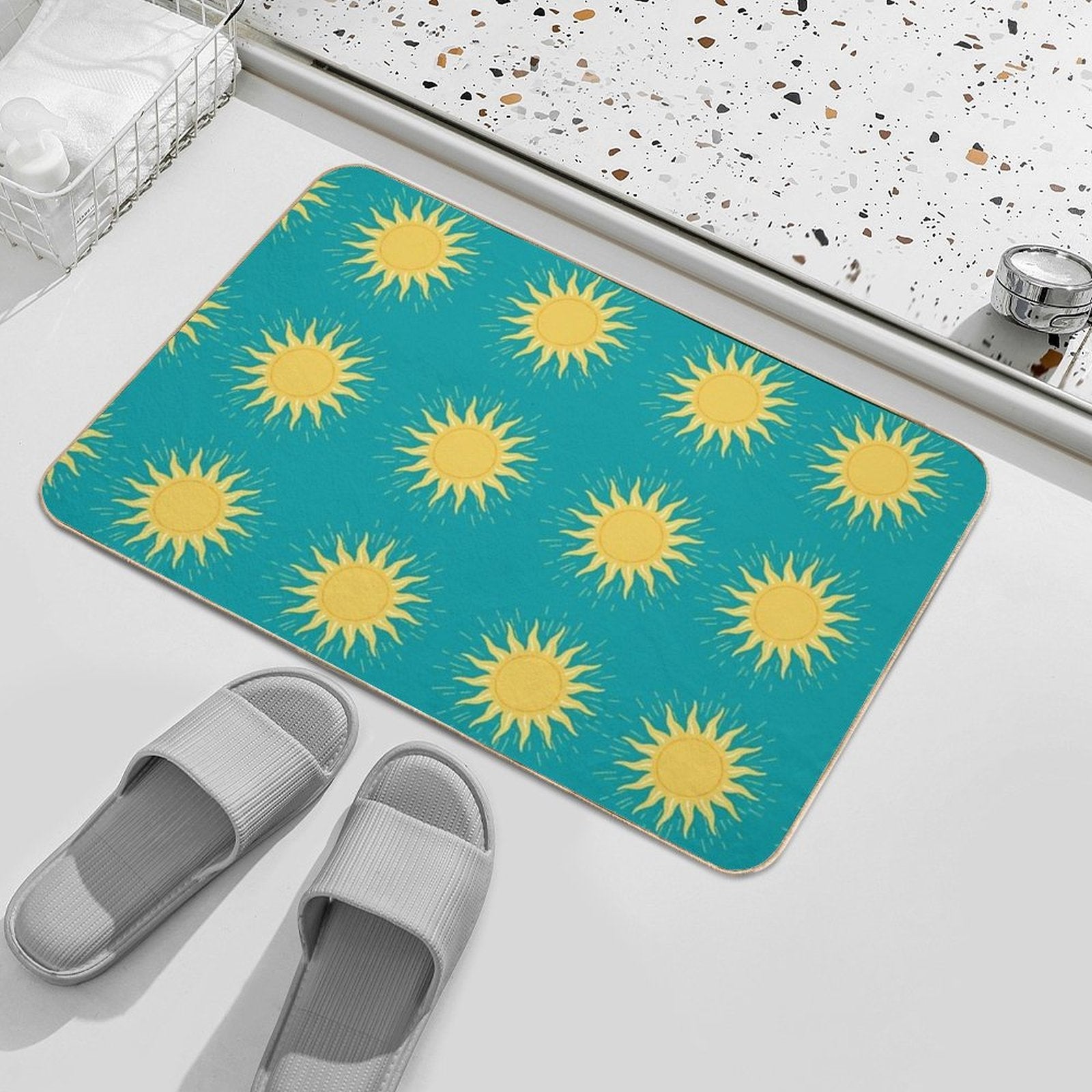 Sunny Pattern Durable Bath Mat