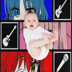 Kessoku Band Line Up Lightweight Throw Blanket