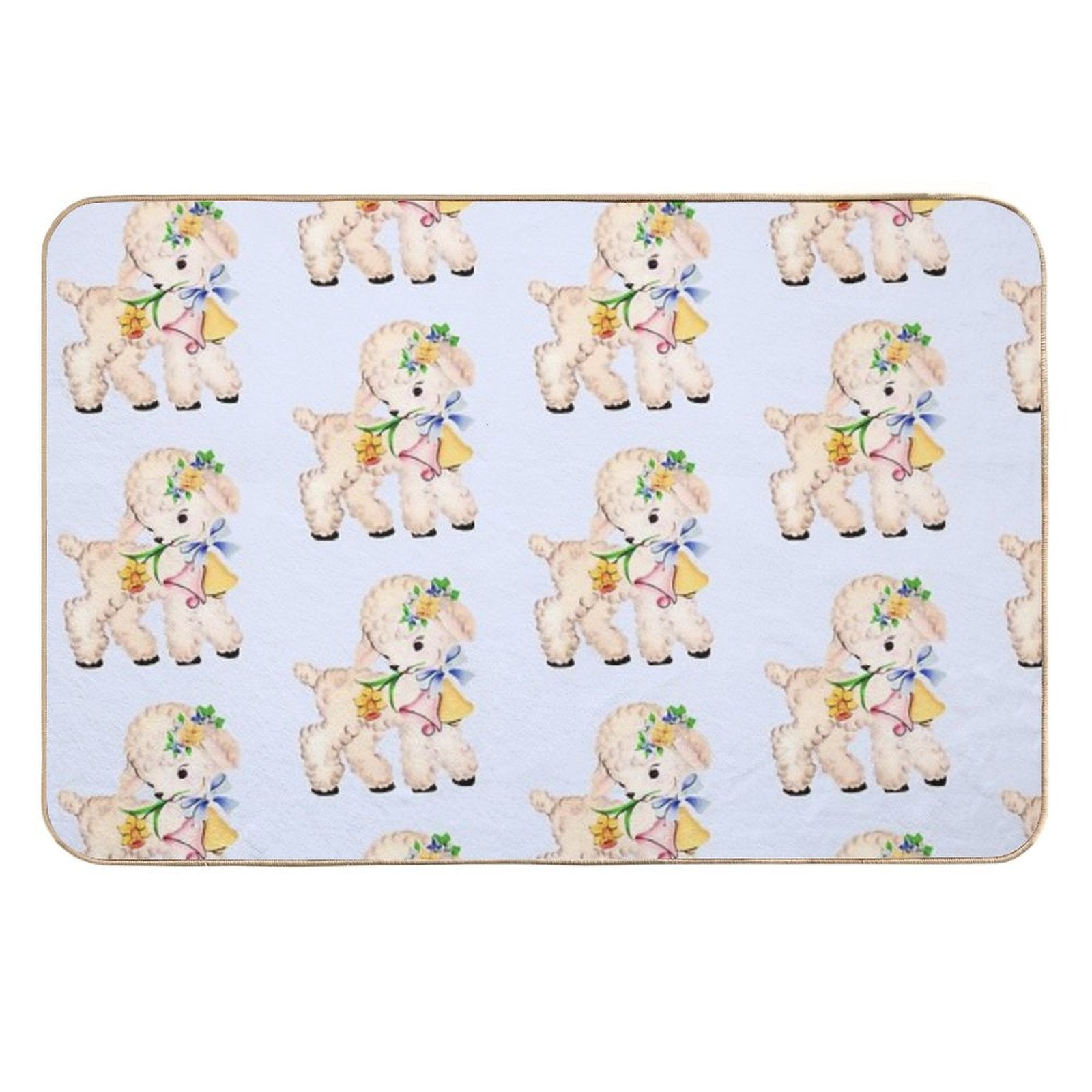 Kitsch Lamb  Rapid-Drying Bath Mat