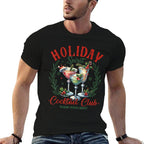 Funny Christmas Party Holiday Spirit Cocktail Club Pajamas  Tagless Design T-Shirt