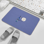 Blue Jay Says F#@K The System  Dirt-Trapping Bath Mat