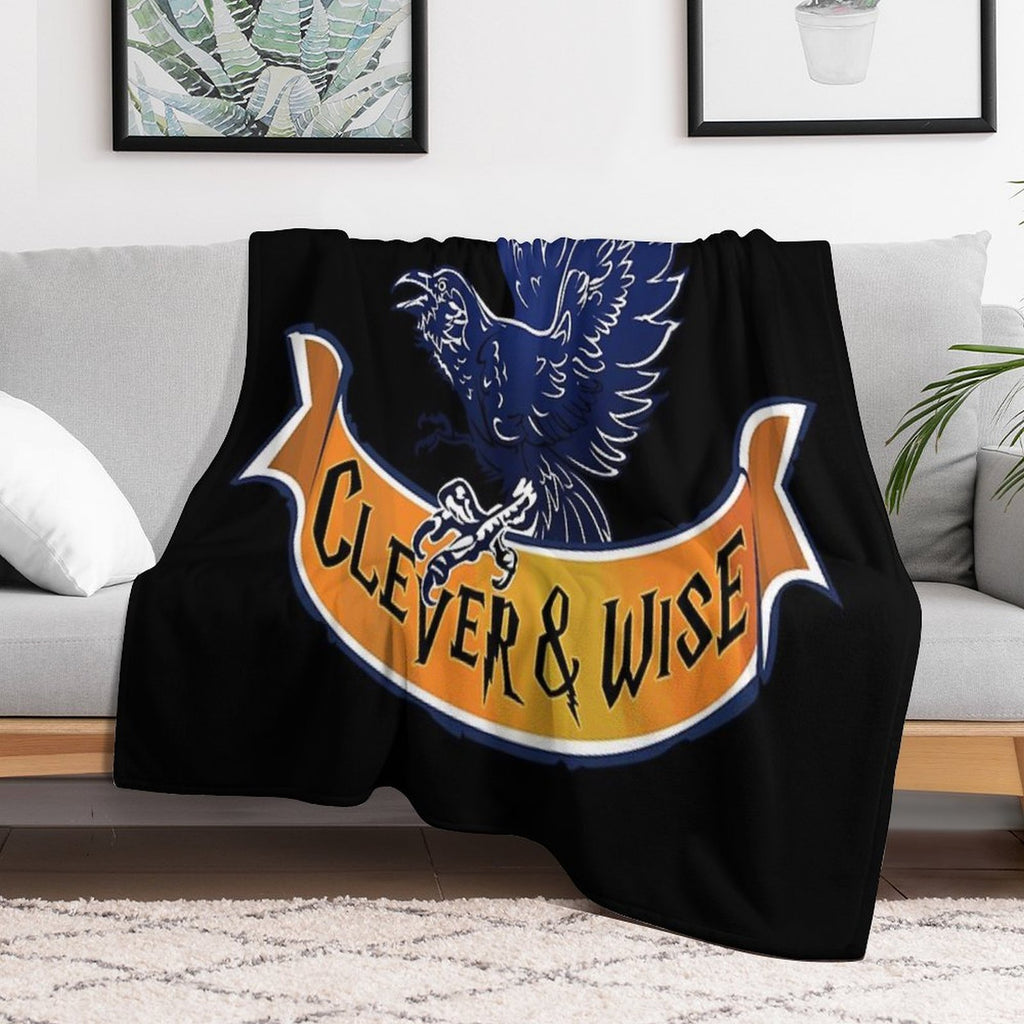 Raven, Clever And Wise Claw Premium Throw Blanket