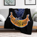 Raven, Clever And Wise Claw Premium Throw Blanket