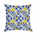Summer,citrus,lemon Fruit Mosaic,Sicilian Style,tiles, Pattern Soft Washable Throw Pillow