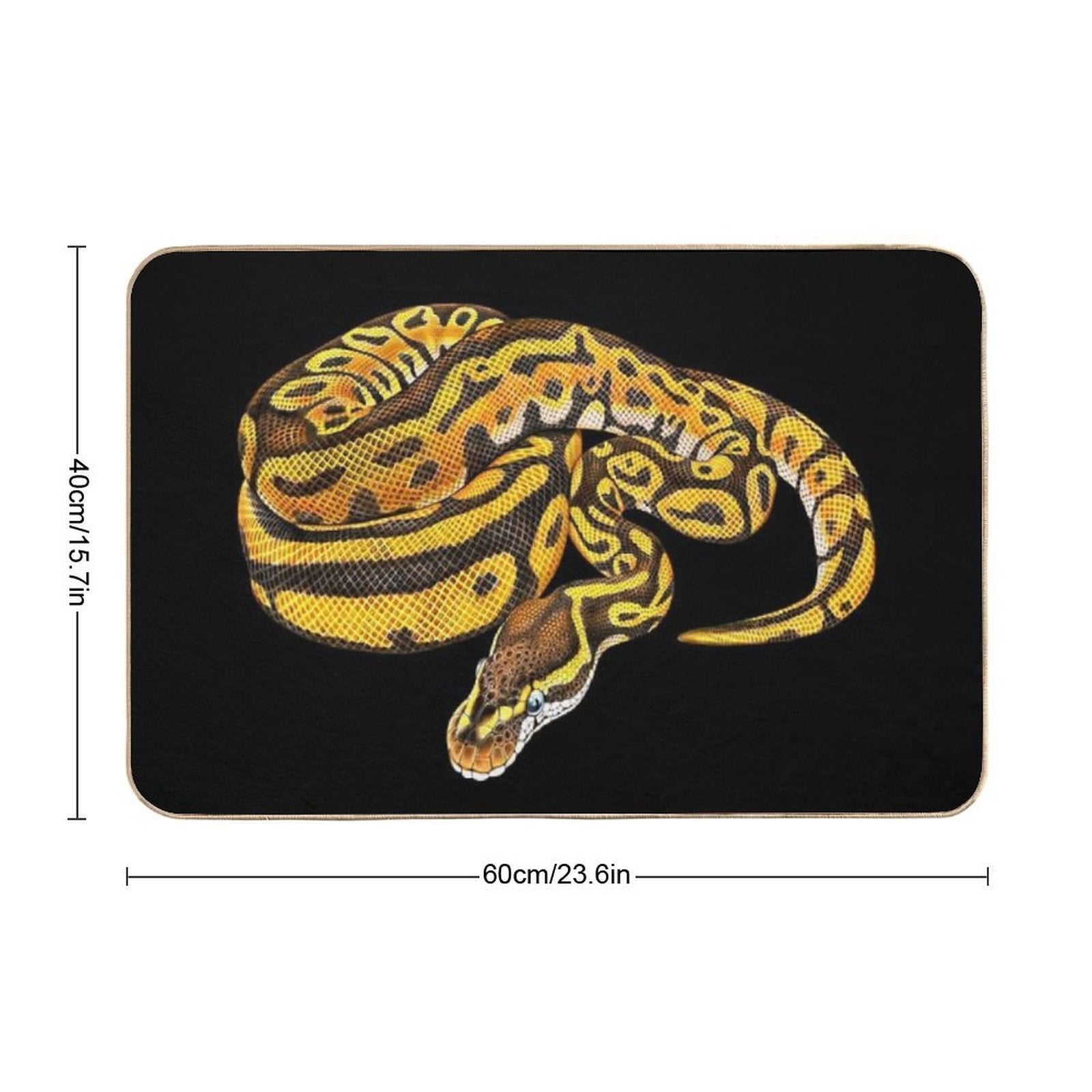 Ball Python  Fade-Resistant Bath Mat