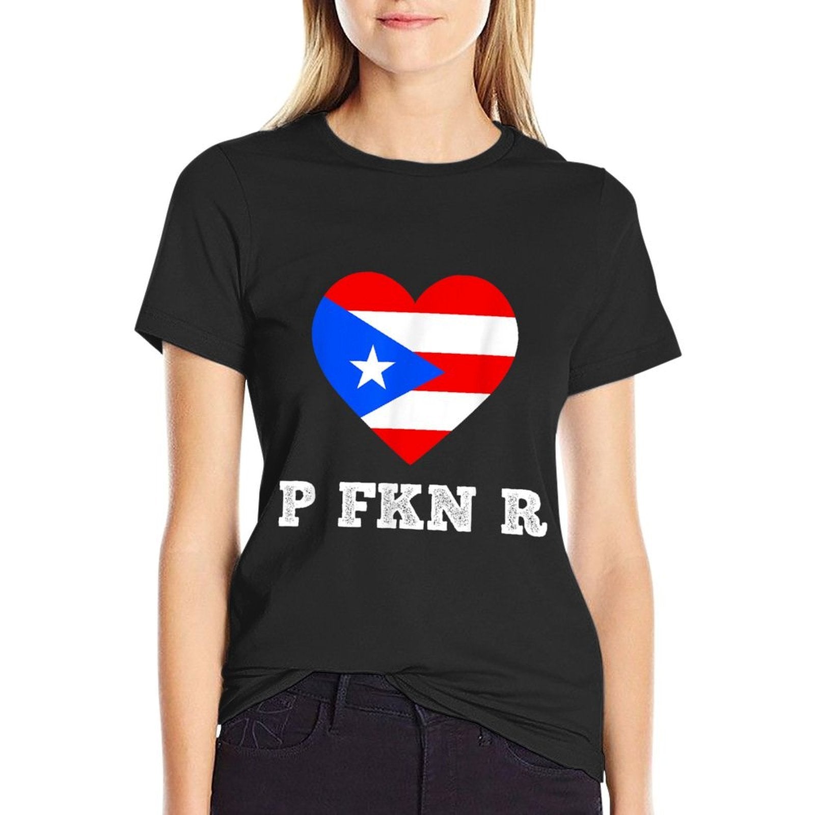 P FKN R Puerto Rico Music Funny Meme Urban Slang Pop Culture  Polyester Blend T-Shirt