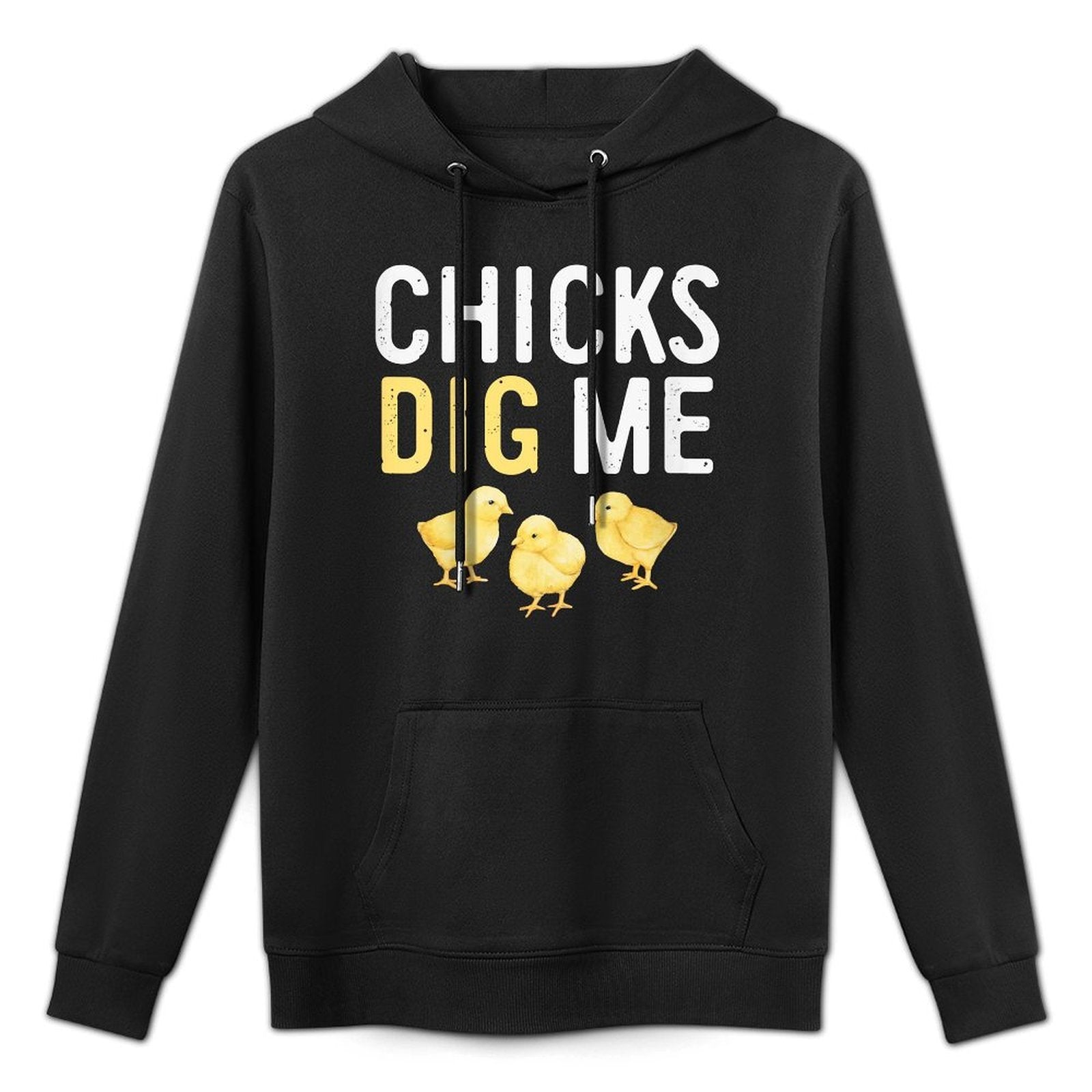 Kids Easter Chicks Dig Me Watercolor Shrink-Resistant Hoodie