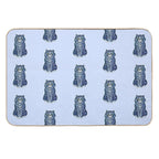 Cat in Blue by Artist Louis Wain  Non-Slip Bath Mat