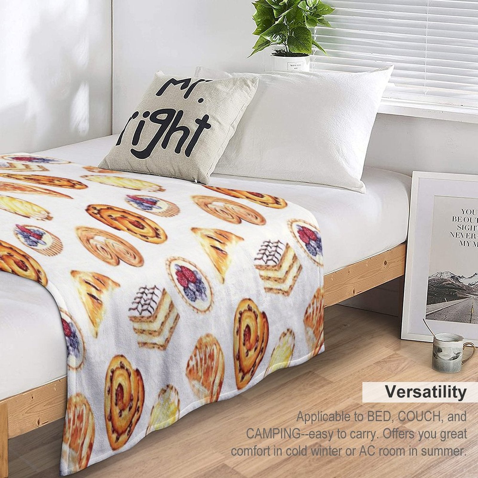 Parisian Pastry Versatility Throw Blanket