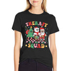 Christmas Therapy Squad SLP OT PT Therapy Team Santa Snow  Affordable Price T-Shirt