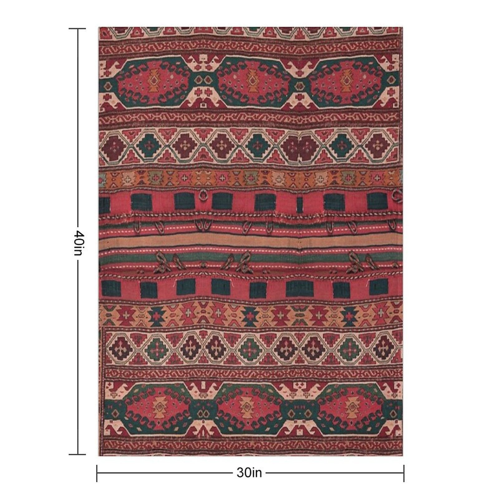 Heritage Moroccan Berber Style Design All-season Throw Blanket