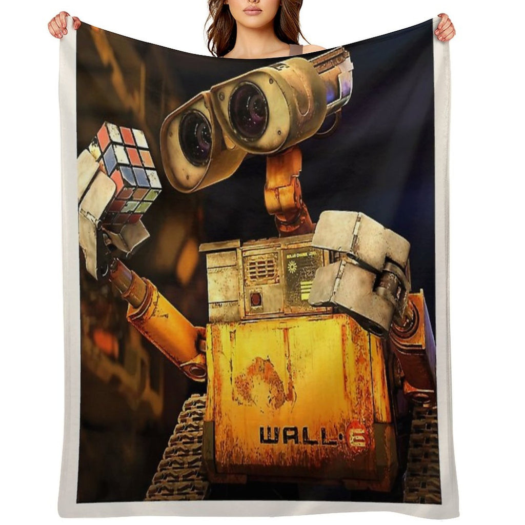 Cartoon Animation Wall E Quick-dry Throw Blanket