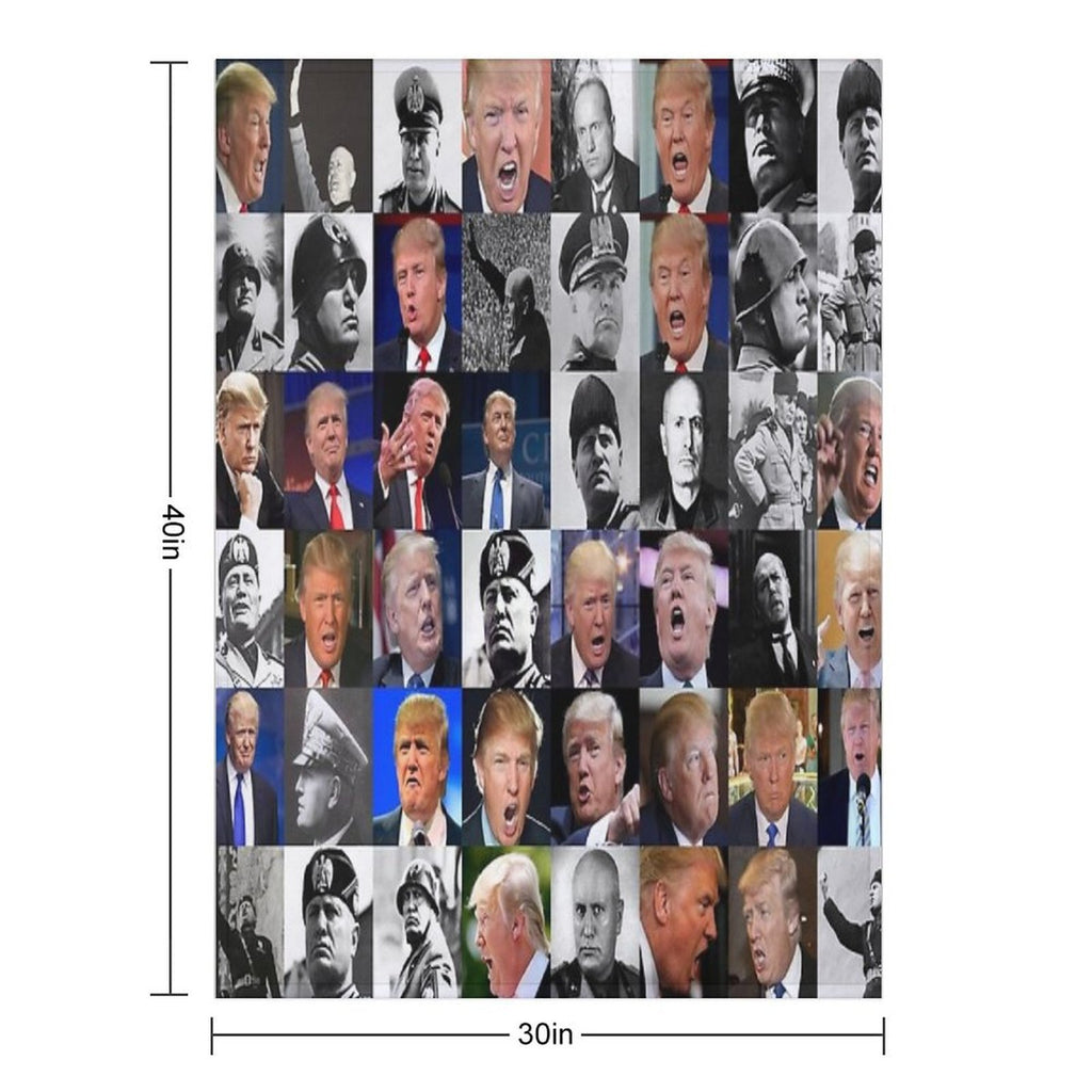 Fascism - A Warning Wrinkle-free Throw Blanket