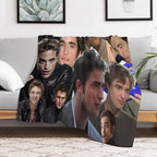HIGH QUALITY Robert Pattinson Photo Collage Plush Throw Blanket