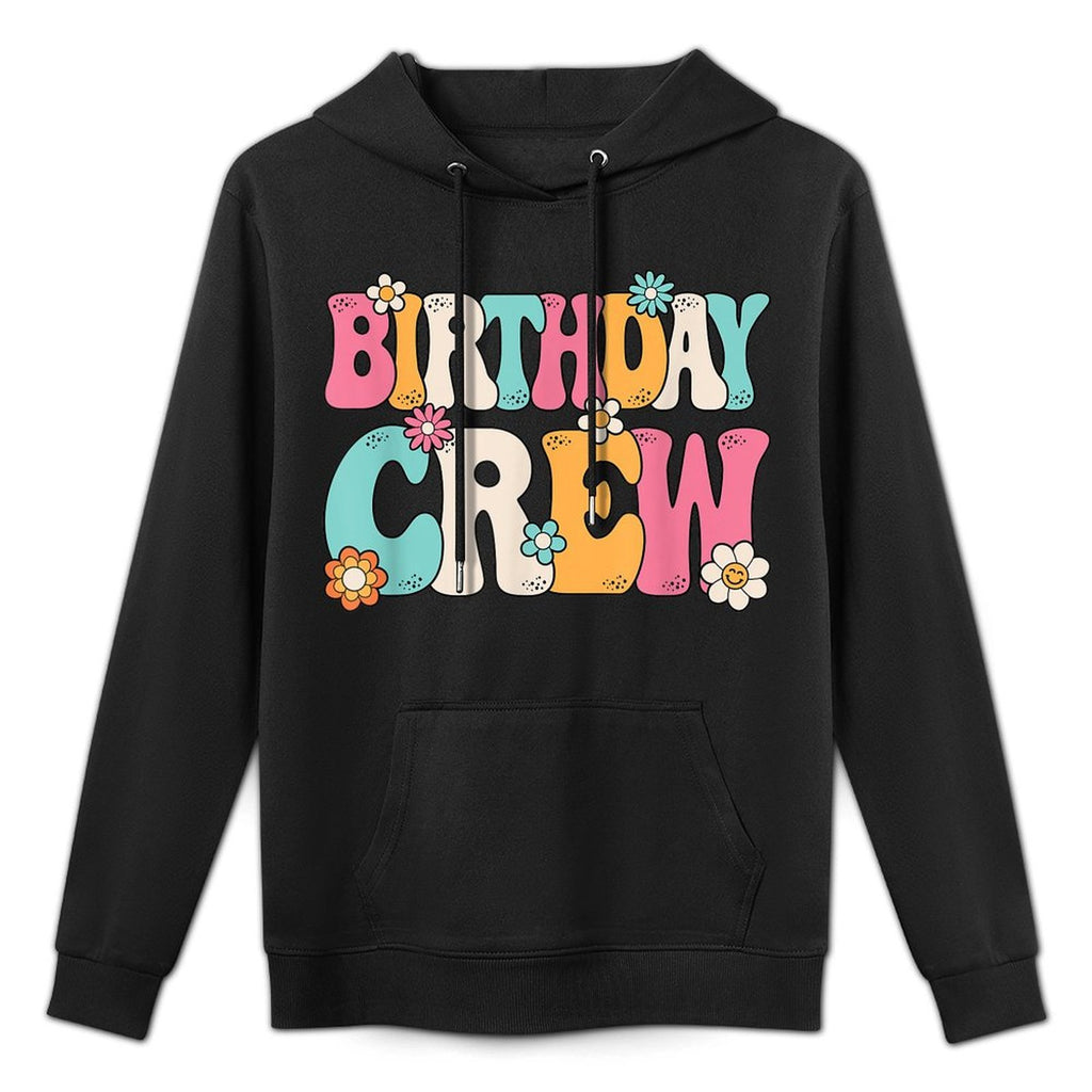 Groovy Birthday Crew Men Women Boys Girlsns Kids Easy Care Hoodie