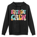 Groovy Birthday Crew Men Women Boys Girlsns Kids Easy Care Hoodie