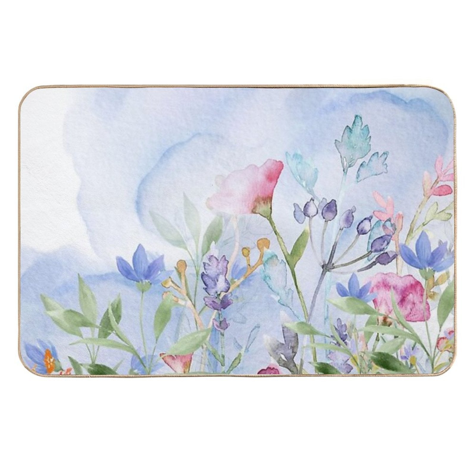 A Beautiful Blooming in The Garden  Repositionable Bath Mat