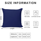 Classic Navy Blue Solid Color Soft Washable Throw Pillow