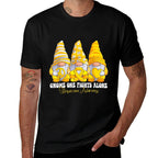 Osteosarcoma Awareness Month Yellow Ribbon Gnomies Support  Easy-care T-Shirt