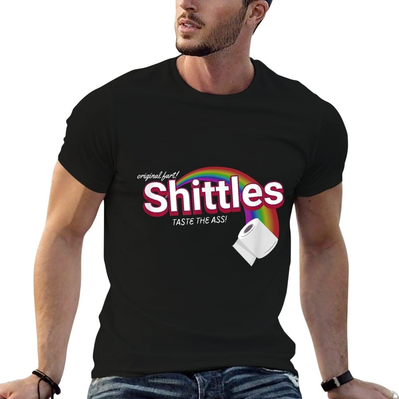 Shittles Rainbow Fun Meme Designs  Trendy Pattern T-Shirt