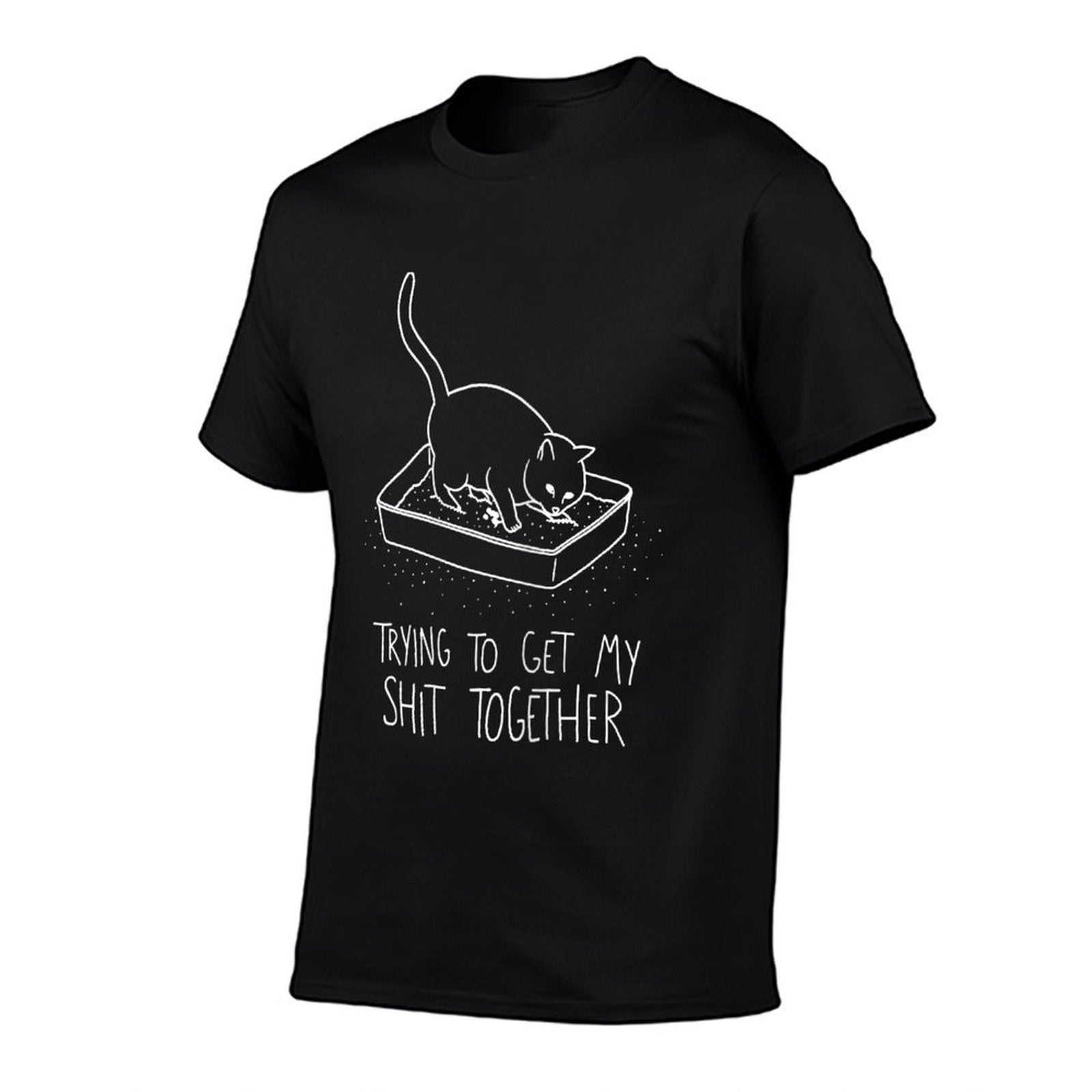 Cat Funny Trying to Get My Shit Together,funny Cats Women  Easy-care T-Shirt