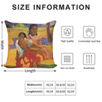 'Nafea Faa Ipoipo' - Paul Gauguin Soft Anti-Pilling Throw Pillow