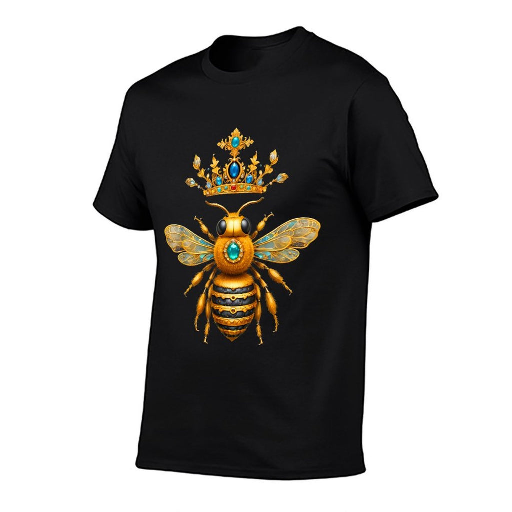 Queen Bee Crown Women Men Girls Honey Hive Bee Keeper Bee  Heathered Texture T-Shirt