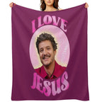 Pedro Pascal Jesus Comfort Throw Blanket