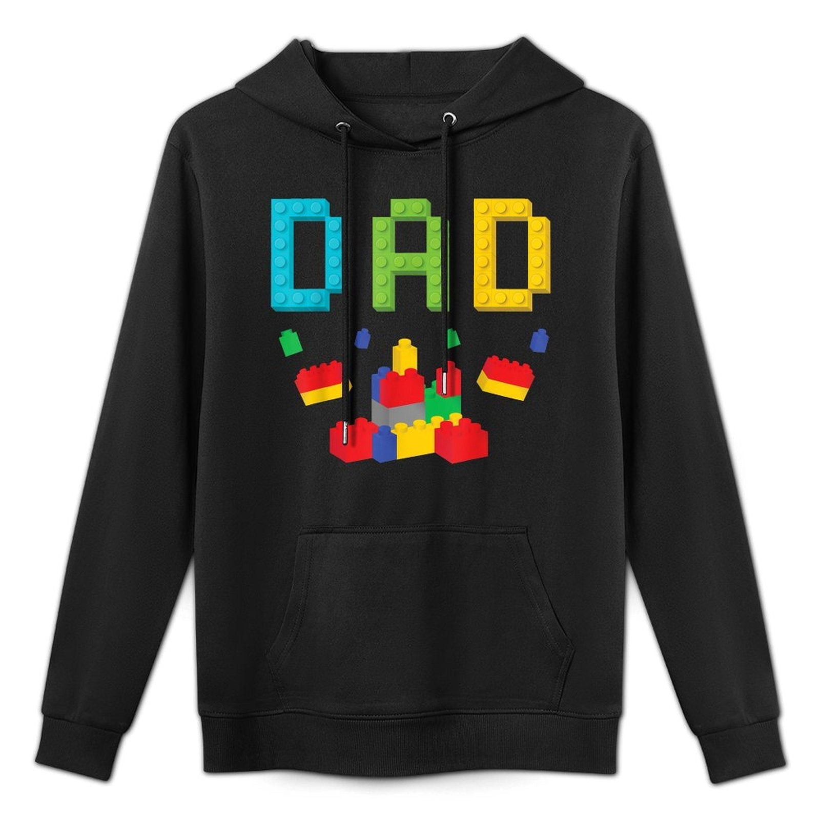 Dad Master Builder Building Blocks Bricks Matching Family Pilling-Resistant Hoodie