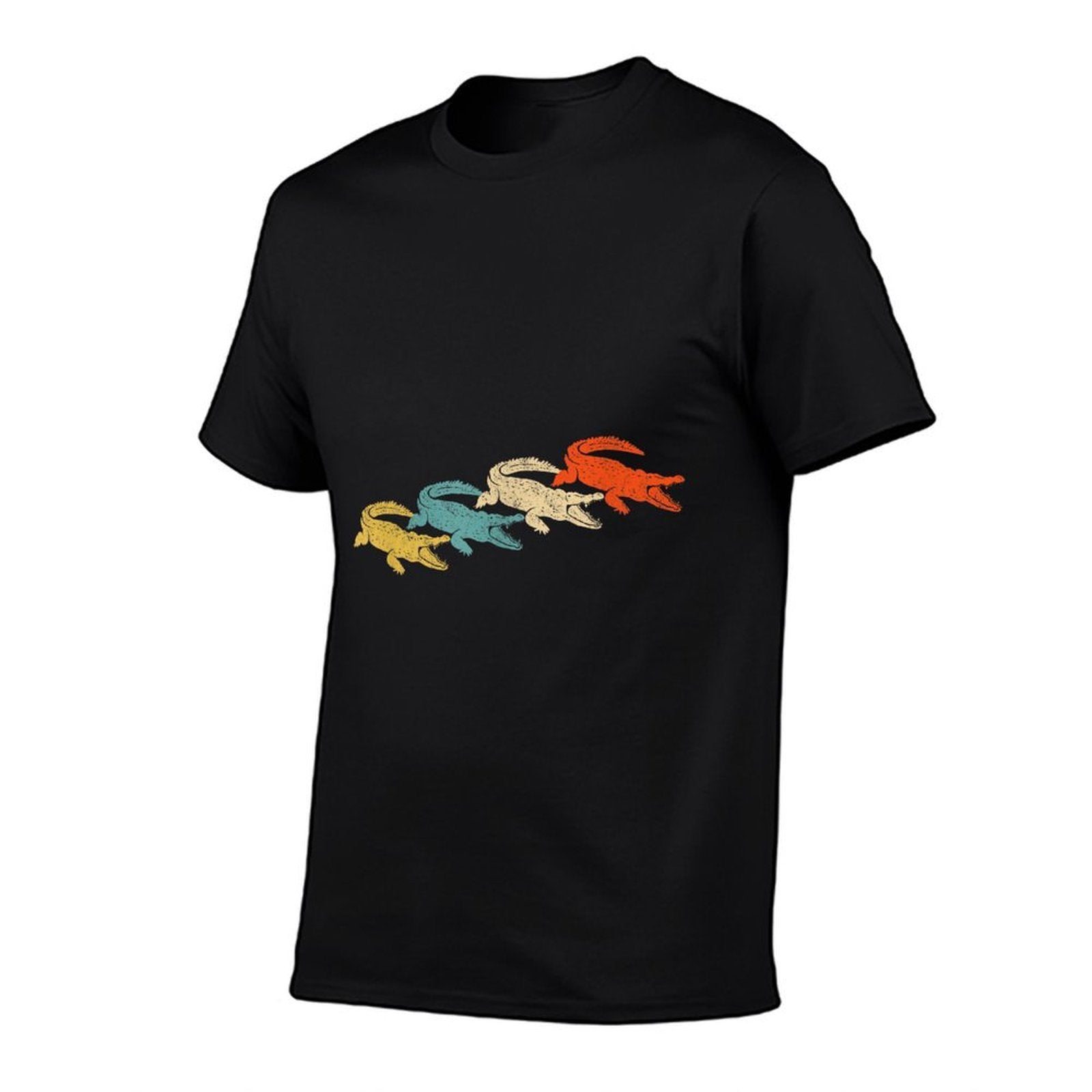 Retro Crocodile Alligator  Graphic-printed T-Shirt