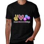 Peace Love Bingo Funny Bingo Lover  Slim-fit Cut T-Shirt