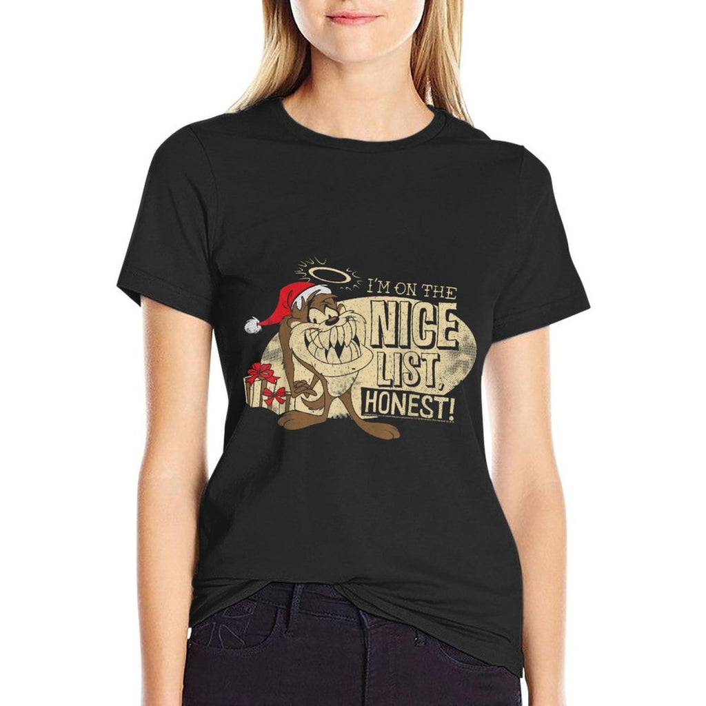 Looney Tunes Christmas Taz Im On The Nice List Honest  Eco-friendly Material T-Shirt