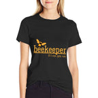 Beekeeper If I Run You Run Bee Lover Beekeeping  Polyester Blend T-Shirt