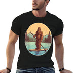 Funny Paddleboarding Bigfoot Paddleboard SUP Paddle Board  Soft T-Shirt