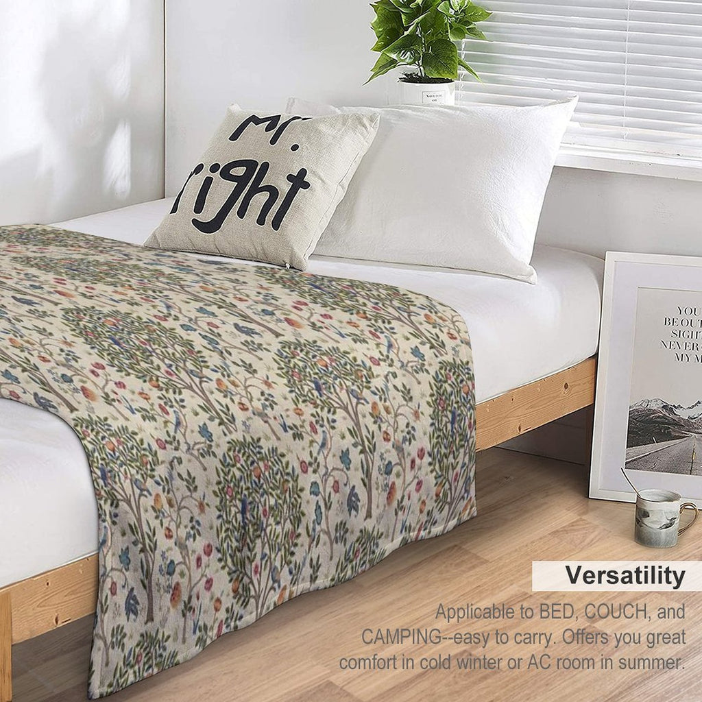 William Morris Victorian Arts And Crafts Movement Designer Comfort Throw Blanket