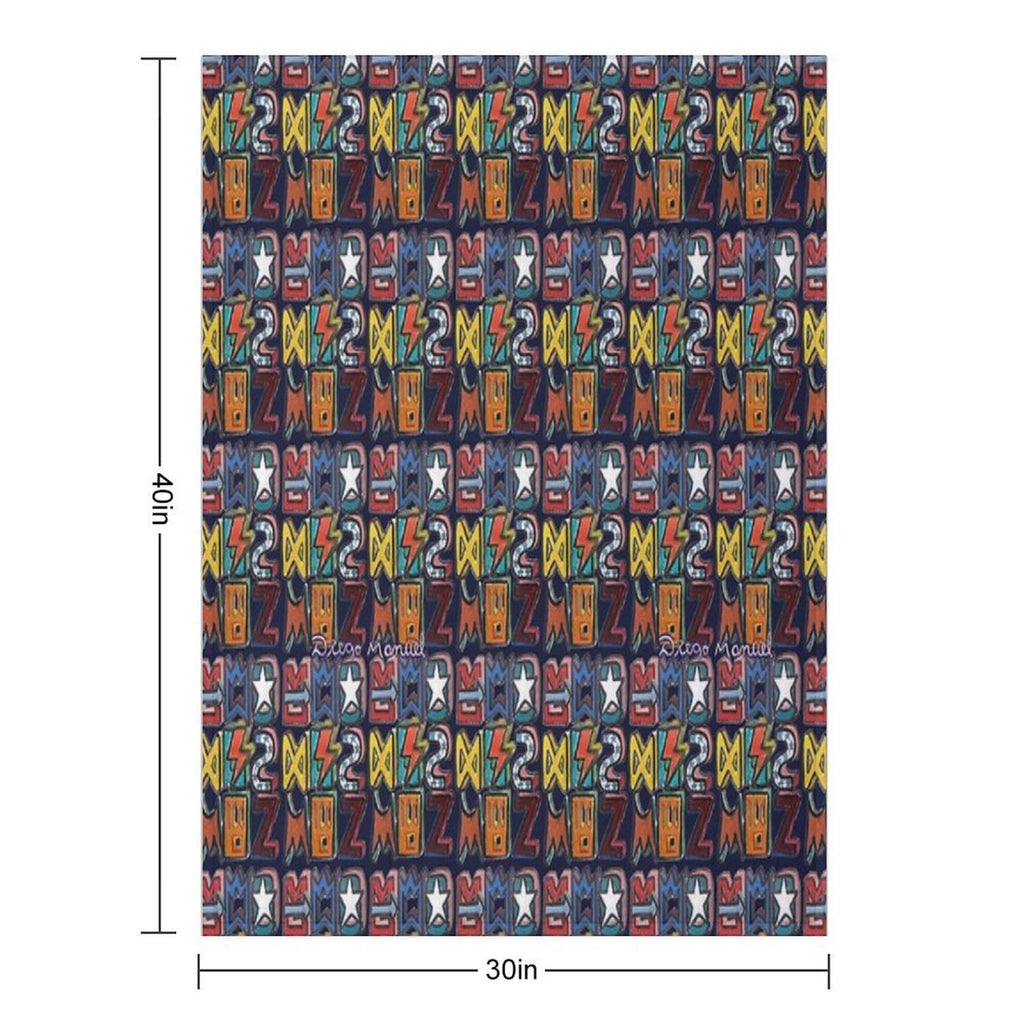 Graffiti 33 Velvety-soft Throw Blanket