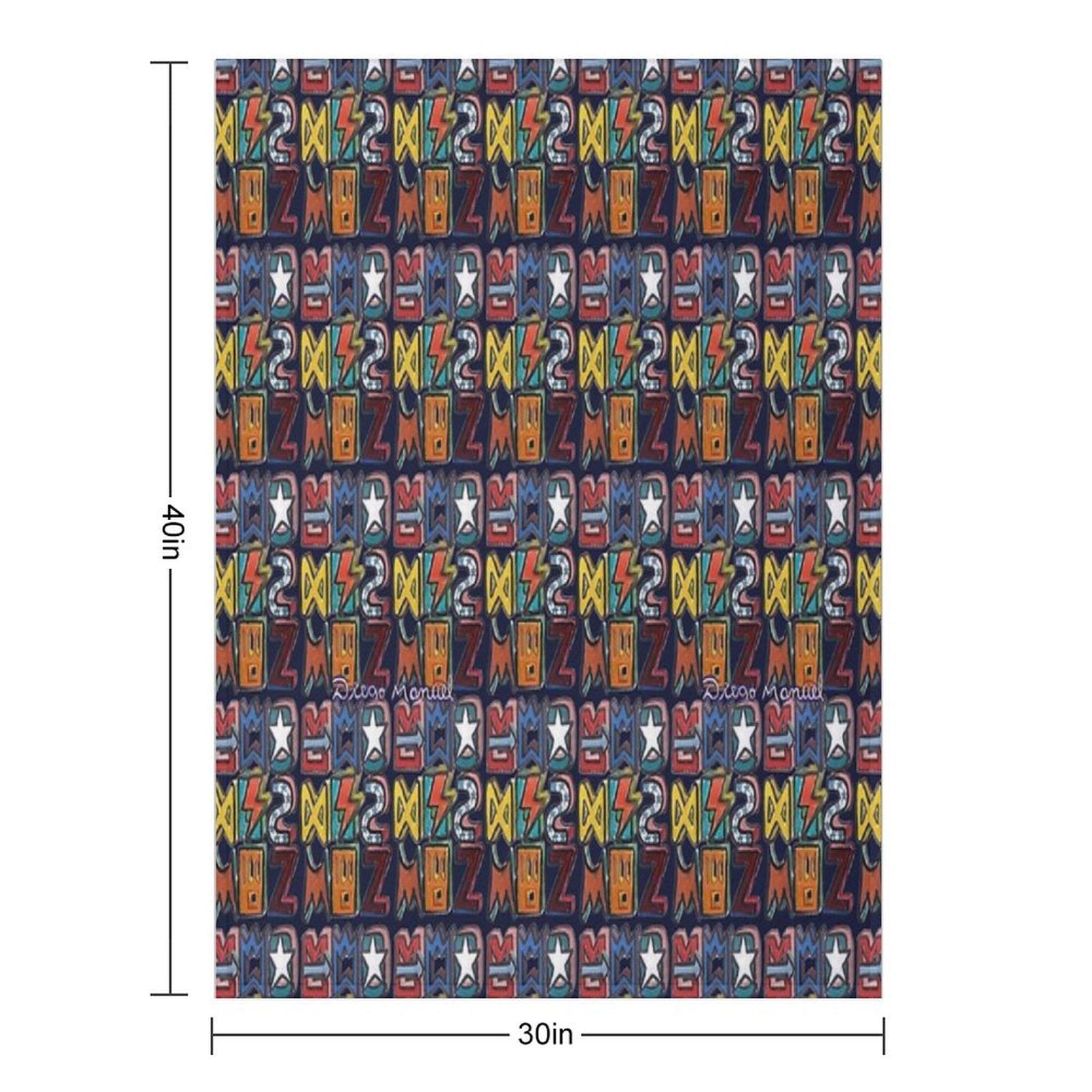 Graffiti 33 Velvety-soft Throw Blanket